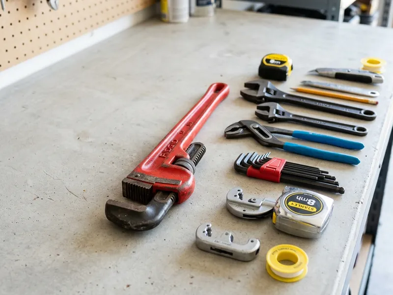 Professional plumbers in Colonial Beach, VA equipped with top-tier tools for residential and commercial plumbing services.